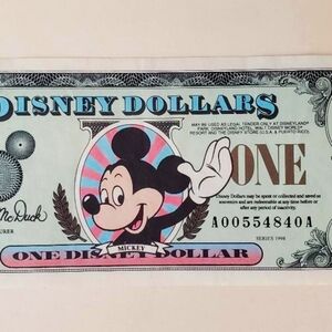 1998 Disney One Dollar Collectible